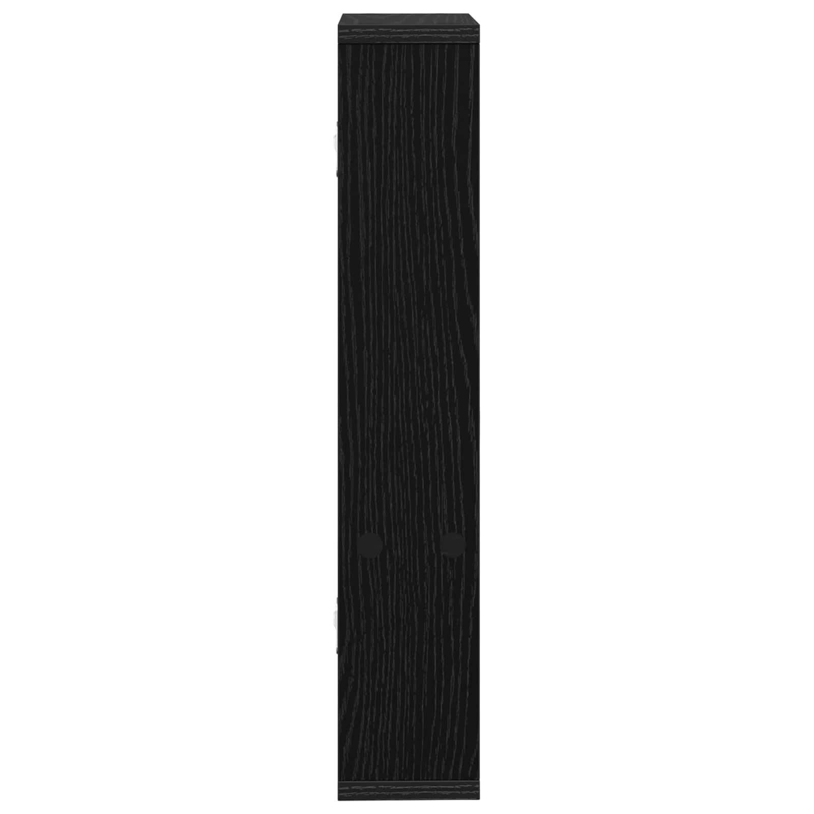 Wandregal Schwarze Eiche 60 x 11 x 60 cm Holzwerkstoff