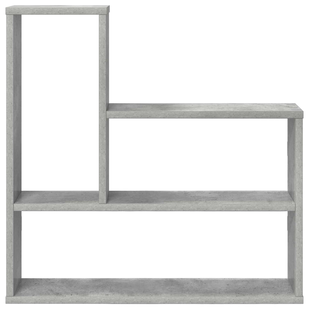 Wandregal Betongrau 60 x 11 x 60 cm Holzwerkstoff