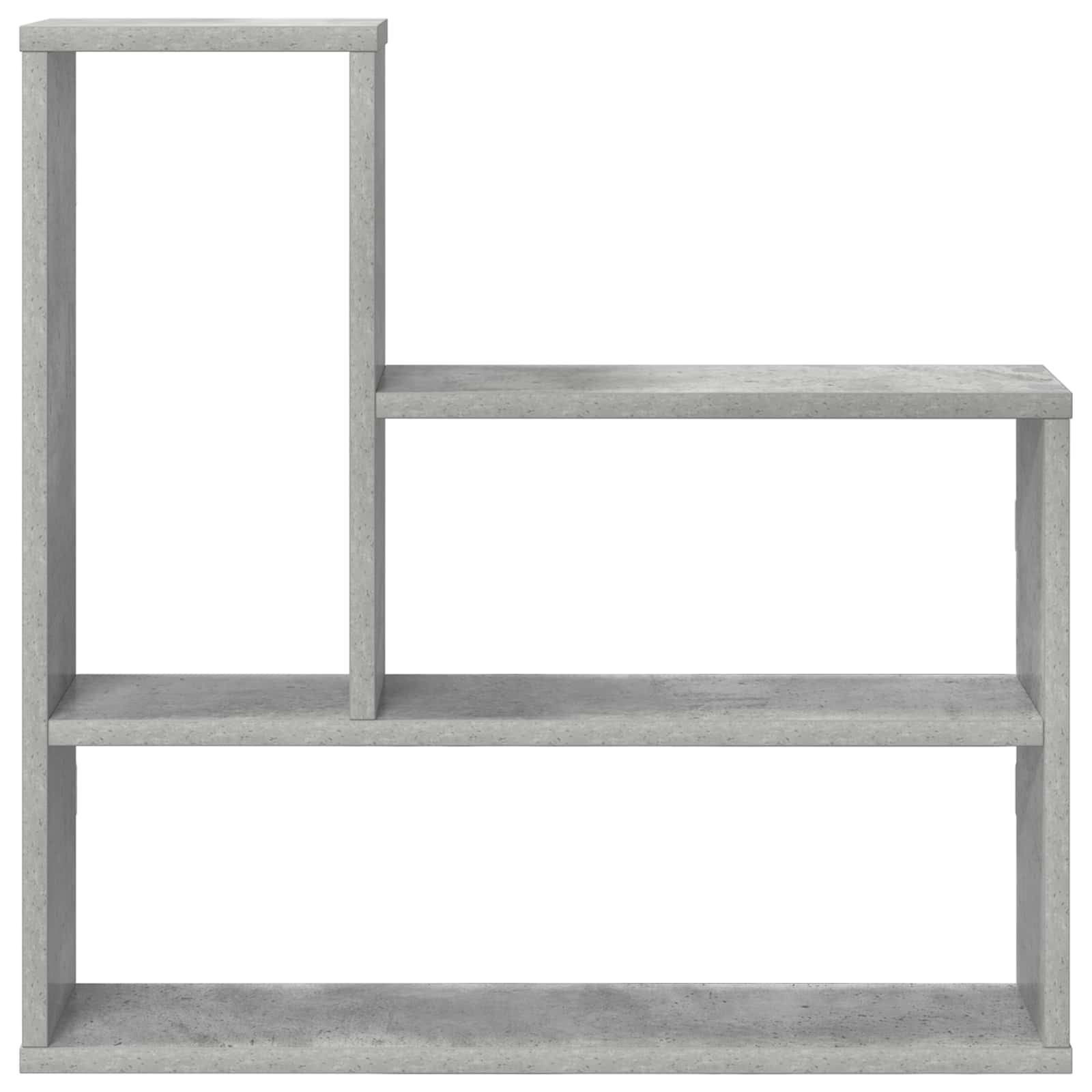 Wandregal Betongrau 60 x 11 x 60 cm Holzwerkstoff