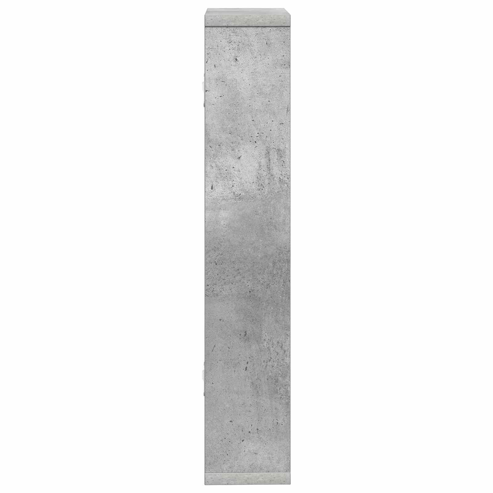Wandregal Betongrau 60 x 11 x 60 cm Holzwerkstoff