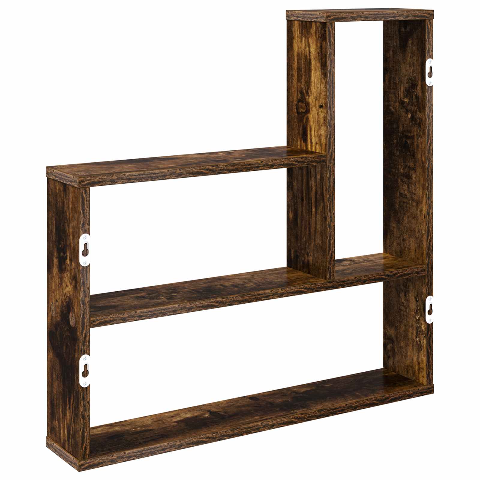 Wandregal Raucheiche 60 x 11 x 60 cm Holzwerkstoff