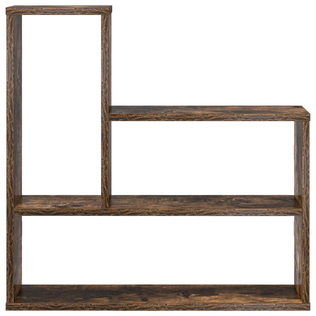 Wandregal Raucheiche 60 x 11 x 60 cm Holzwerkstoff