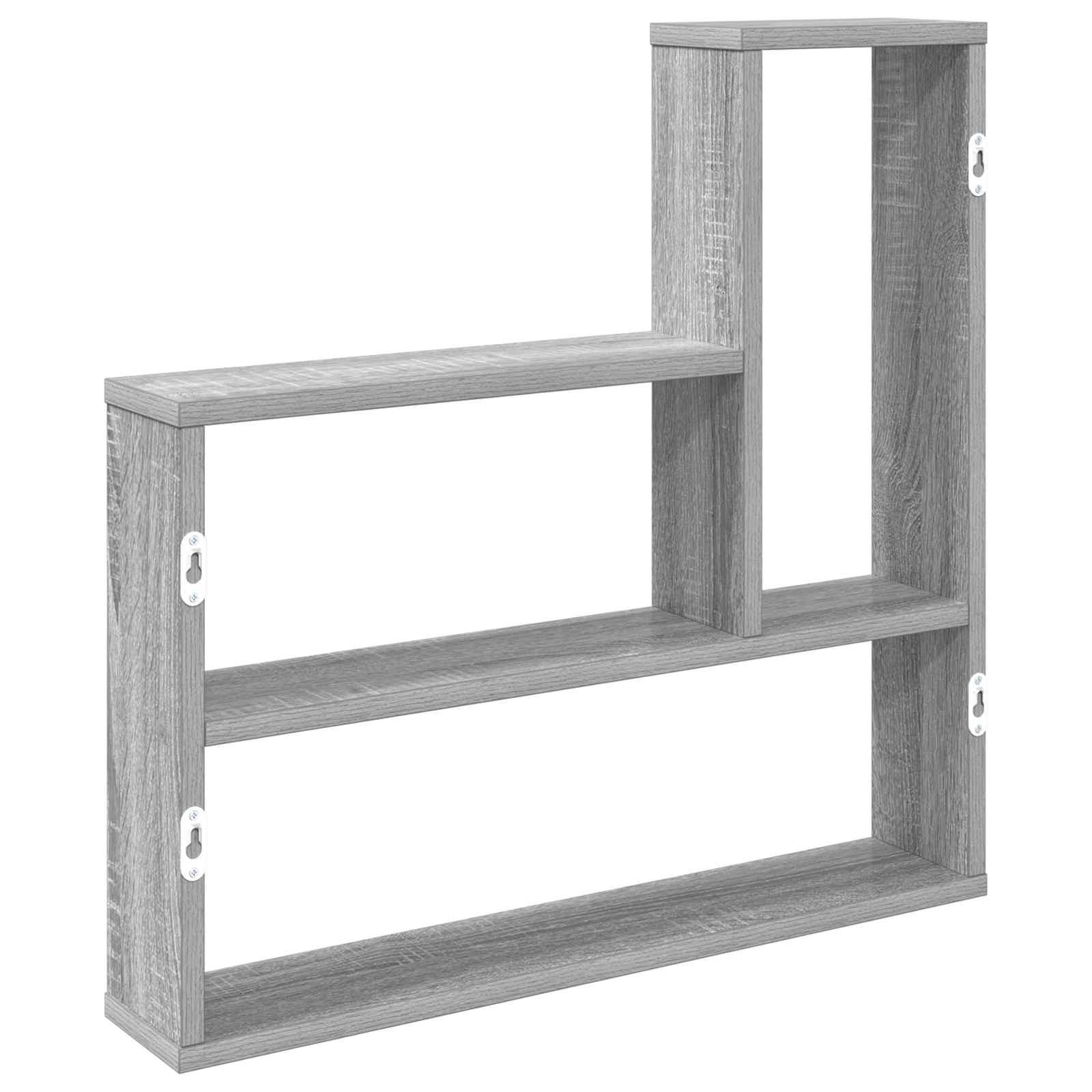 Wandregal Sonoma-Grau 60 x 11 x 60 cm Holzwerkstoff