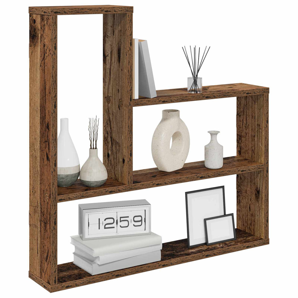Wandregal Altholz 60 x 11 x 60 cm Holzwerkstoff