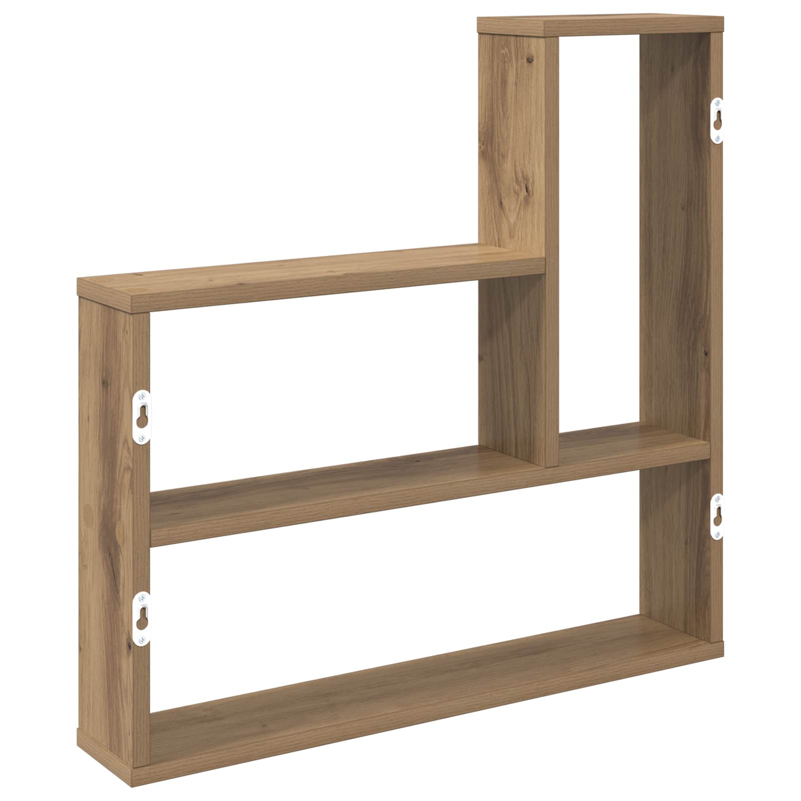 Wandregal Artisan-Eiche 60 x 11 x 60 cm Holzwerkstoff