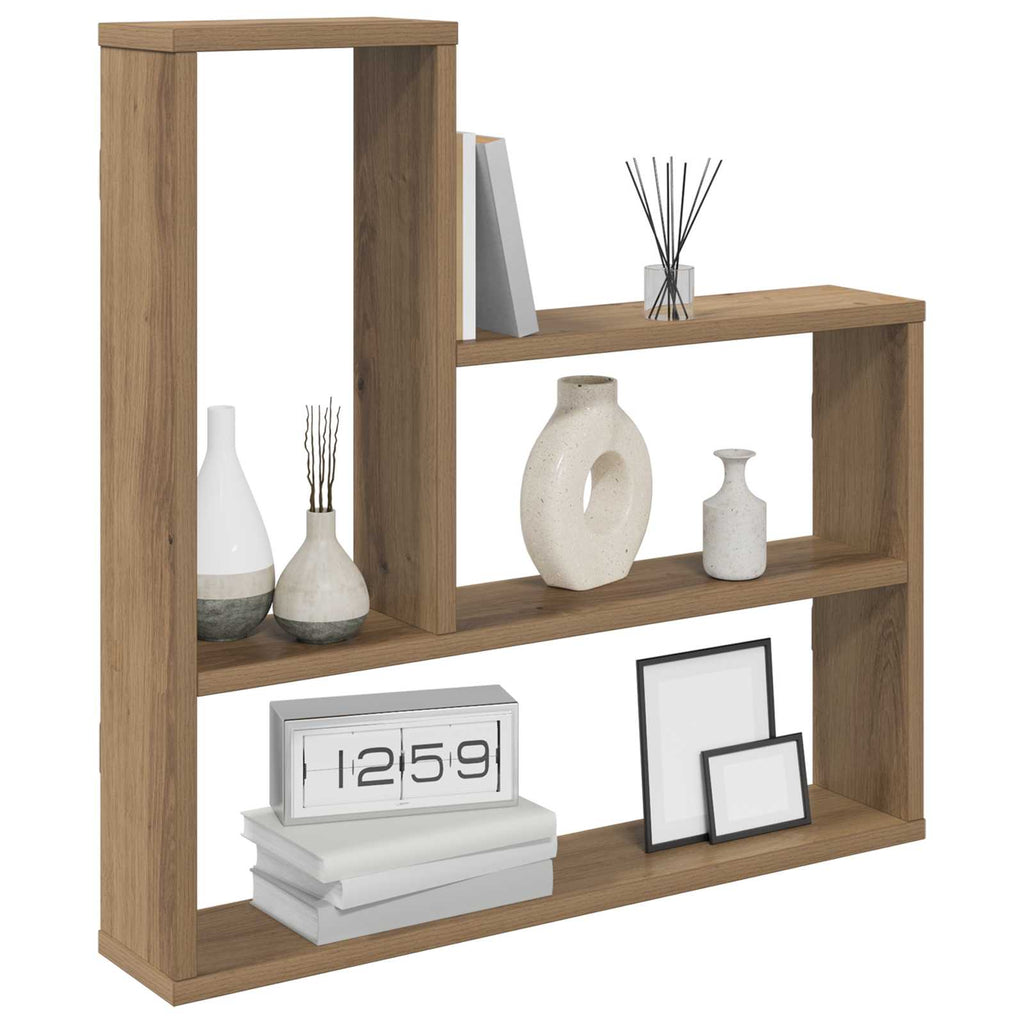Wandregal Artisan-Eiche 60 x 11 x 60 cm Holzwerkstoff
