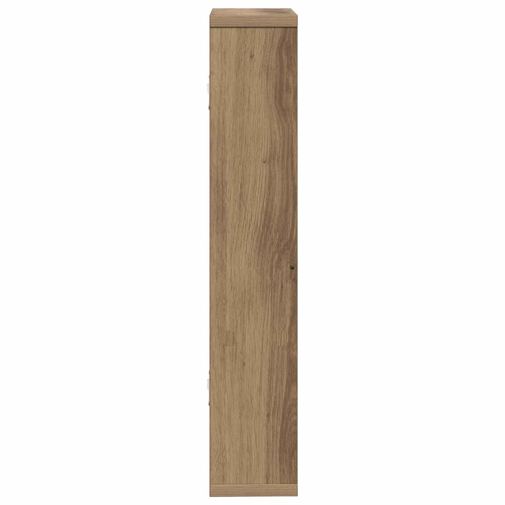 Wandregal Artisan-Eiche 60 x 11 x 60 cm Holzwerkstoff