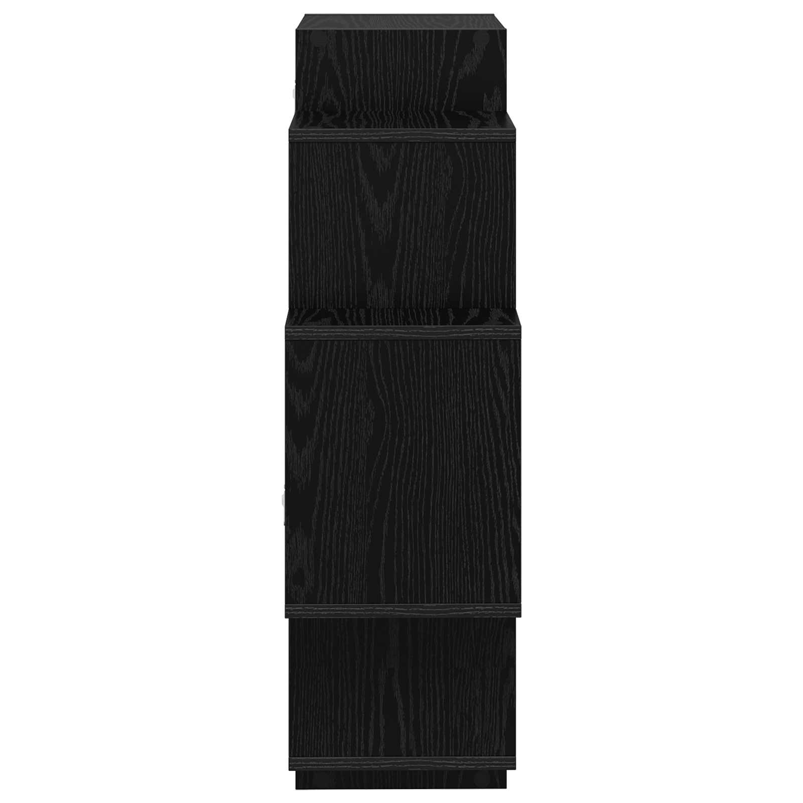 Wandregal Schwarze Eiche 90 x 25 x 90 cm Holzwerkstoff