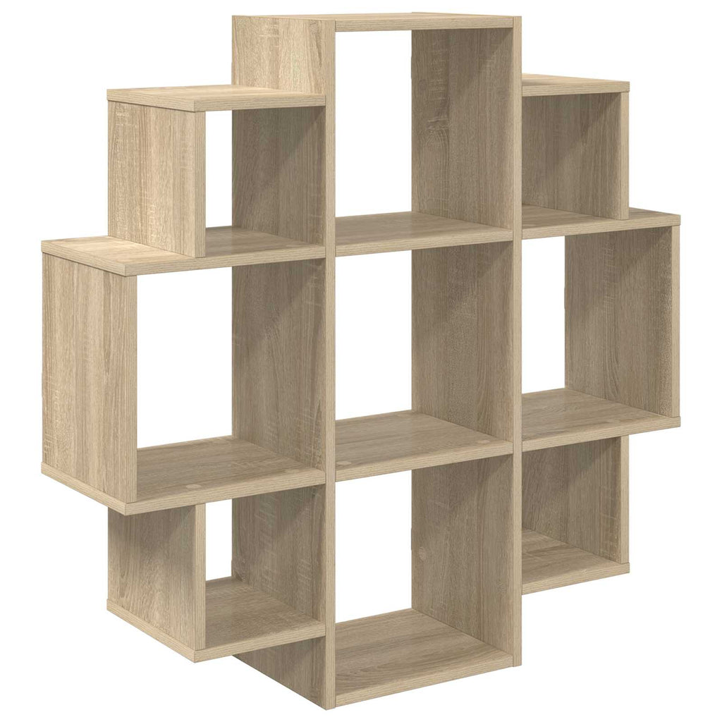 Wandregal Sonoma-Eiche 90 x 25 x 90 cm Holzwerkstoff
