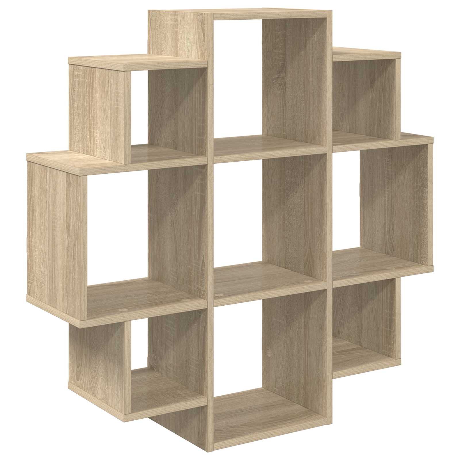 Wandregal Sonoma-Eiche 90 x 25 x 90 cm Holzwerkstoff