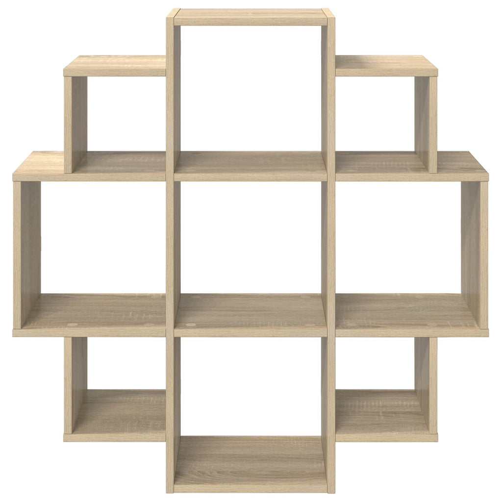 Wandregal Sonoma-Eiche 90 x 25 x 90 cm Holzwerkstoff