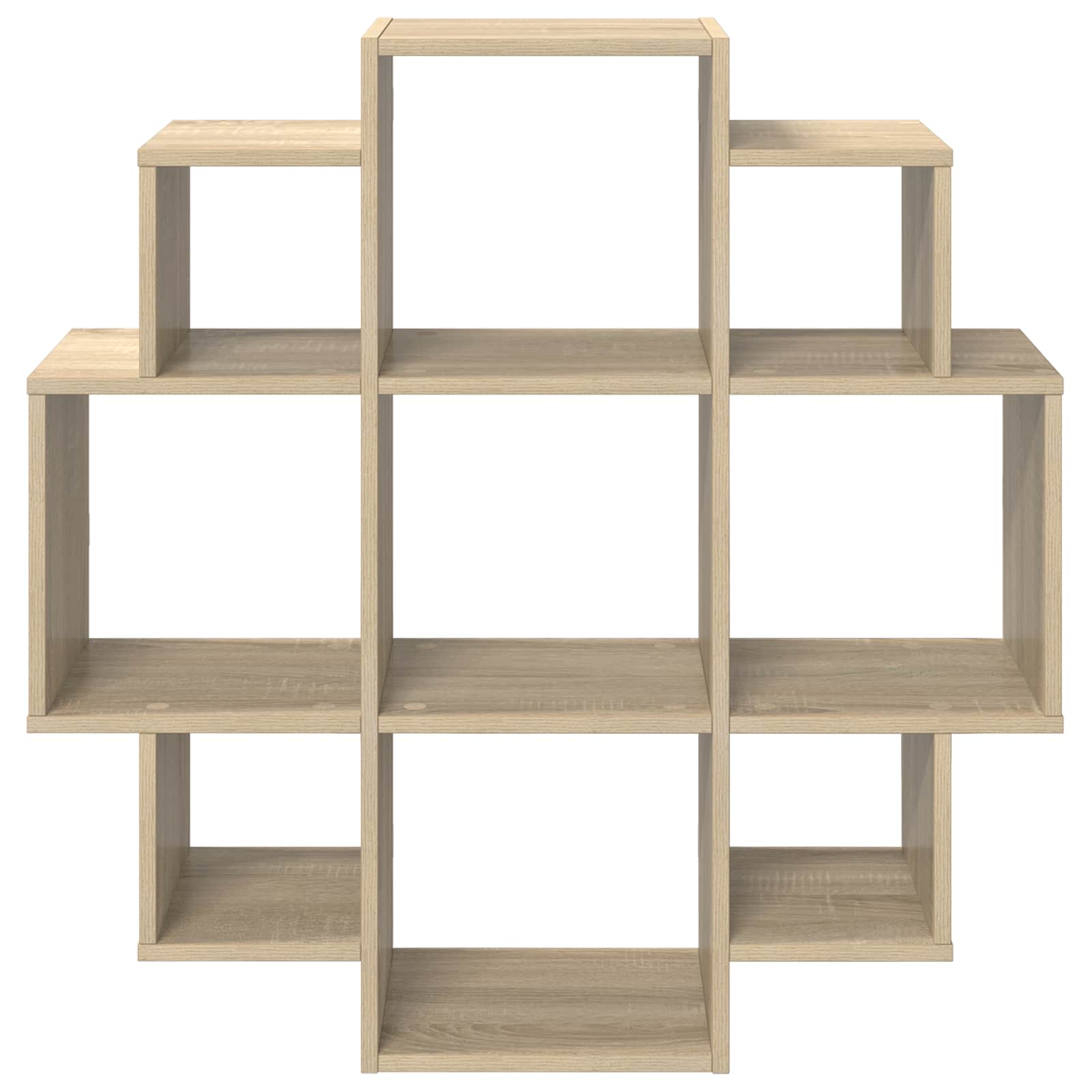 Wandregal Sonoma-Eiche 90 x 25 x 90 cm Holzwerkstoff