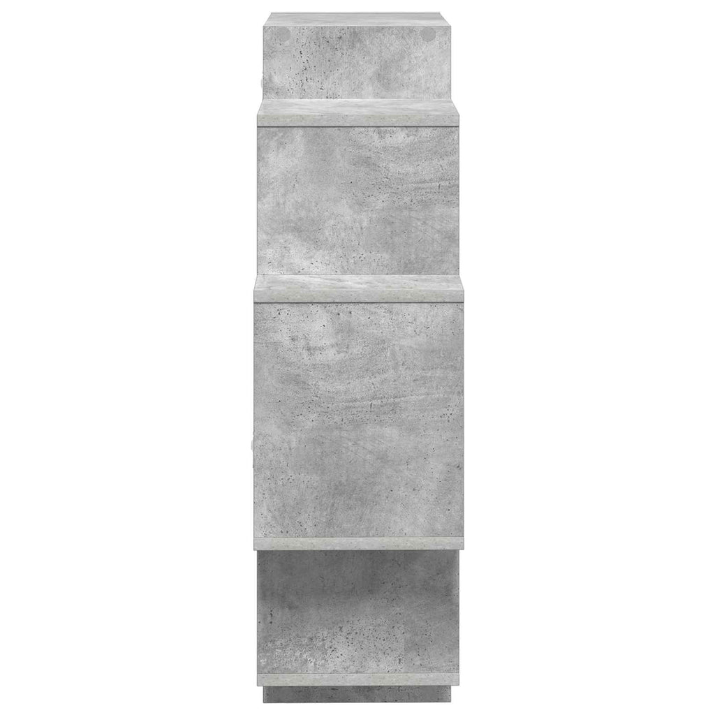 Wandregal Betongrau 90 x 25 x 90 cm Holzwerkstoff