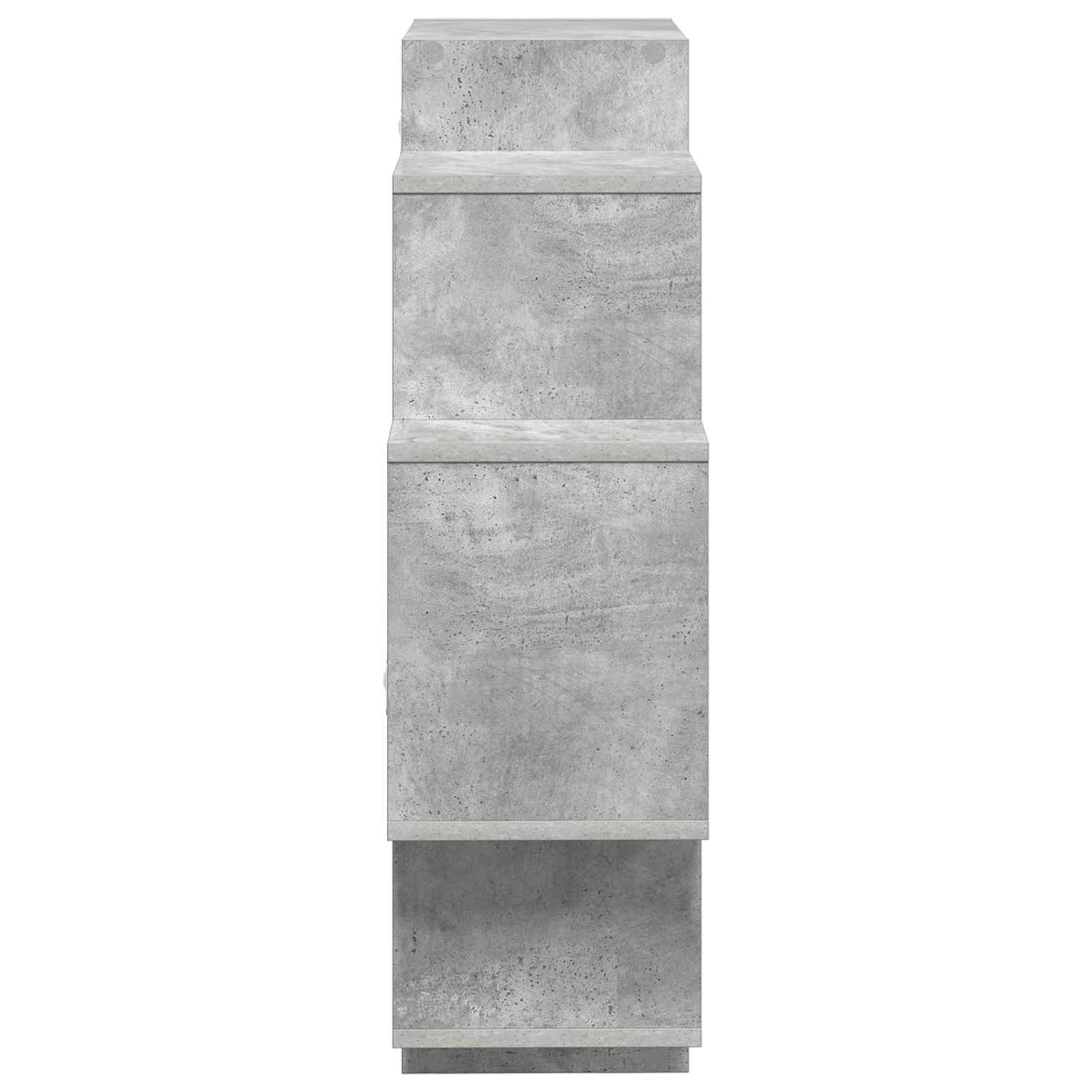 Wandregal Betongrau 90 x 25 x 90 cm Holzwerkstoff