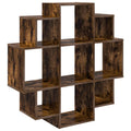 Wandregal Raucheiche 90 x 25 x 90 cm Holzwerkstoff