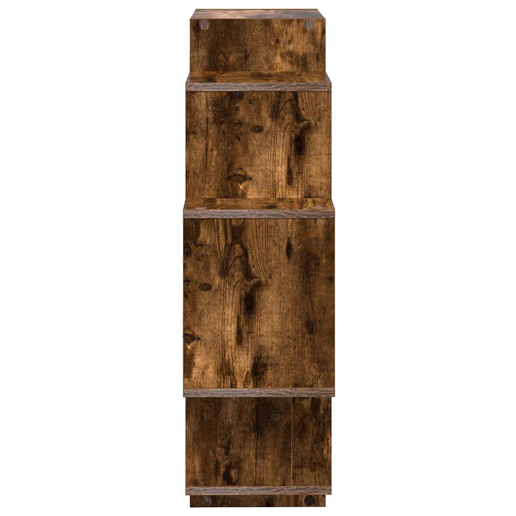 Wandregal Raucheiche 90 x 25 x 90 cm Holzwerkstoff