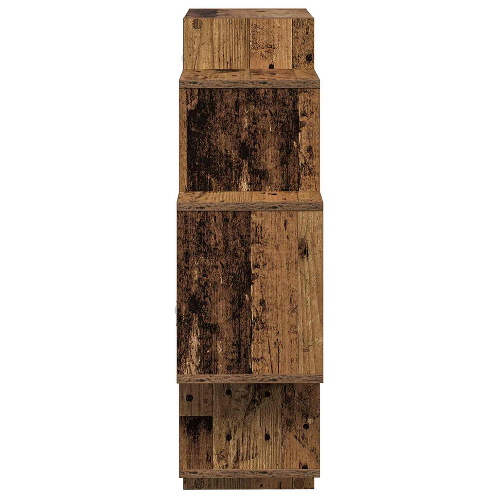 Wandregal Altholz 90 x 25 x 90 cm Holzwerkstoff