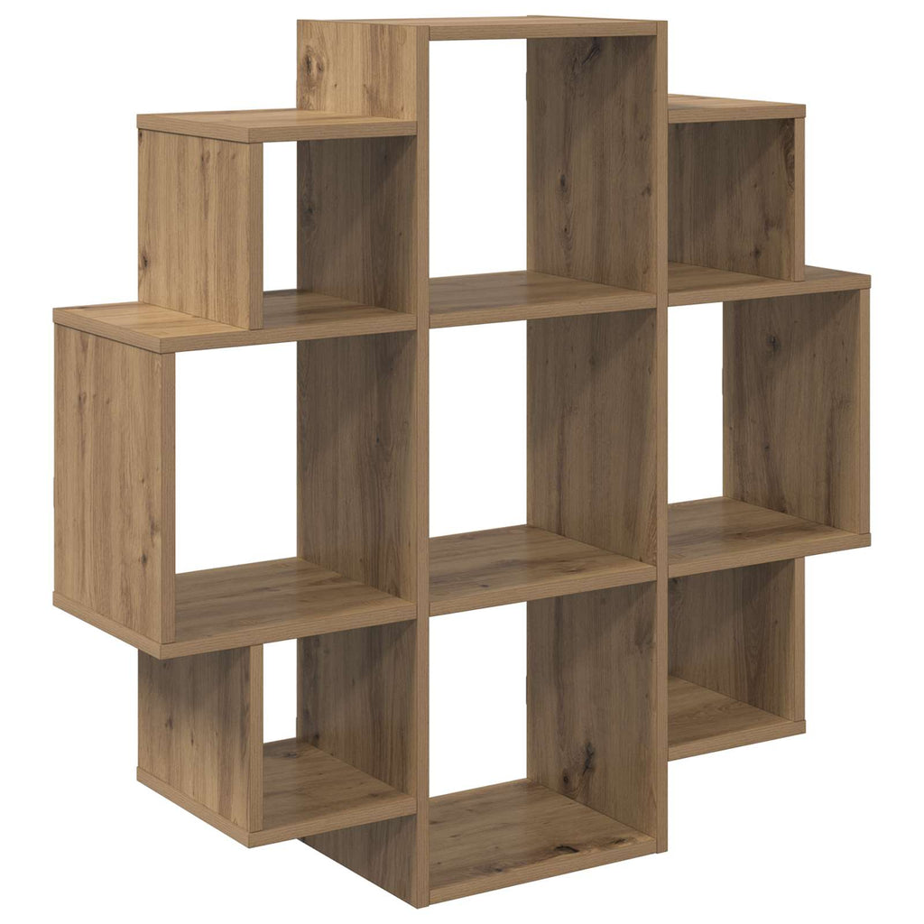 Wandregal Artisan-Eiche 90 x 25 x 90 cm Holzwerkstoff