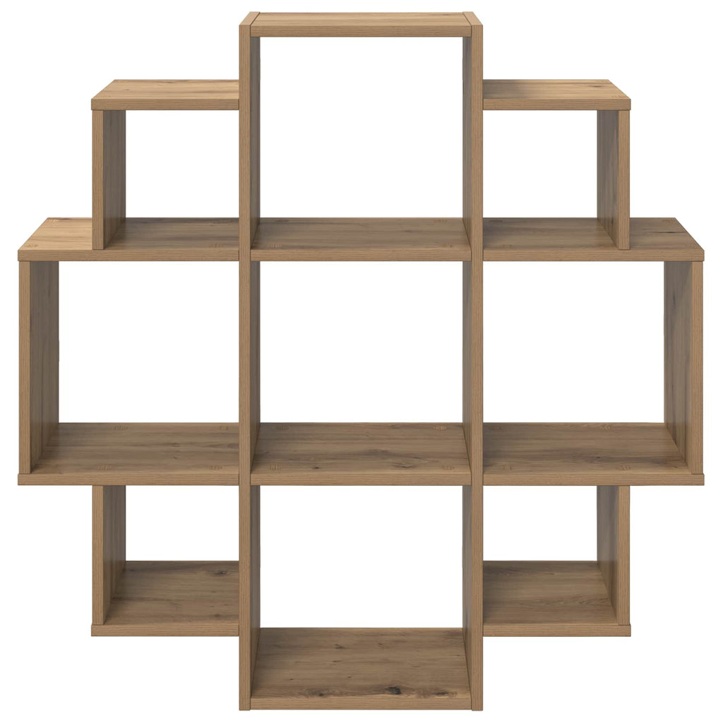 Wandregal Artisan-Eiche 90 x 25 x 90 cm Holzwerkstoff