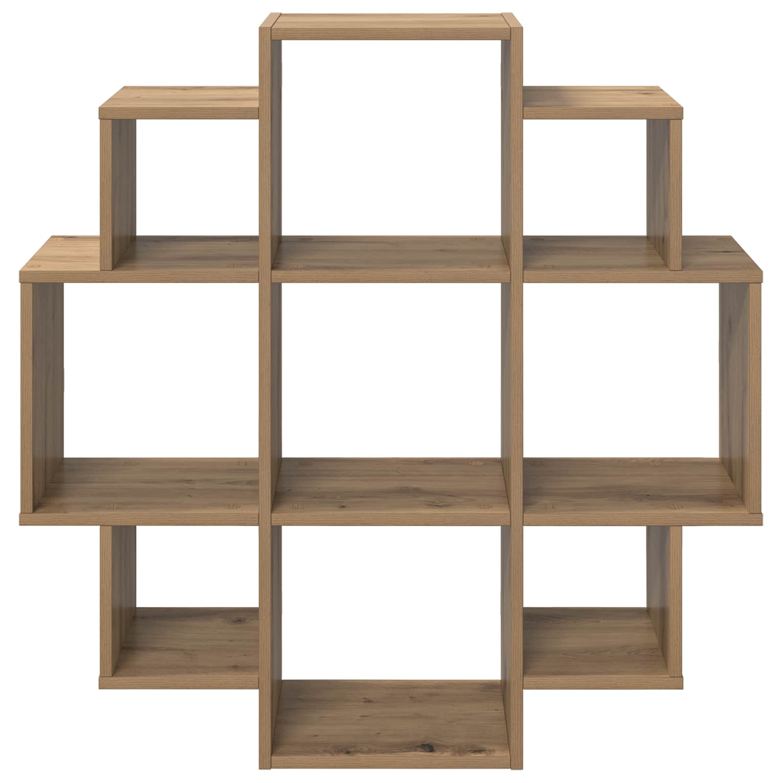Wandregal Artisan-Eiche 90 x 25 x 90 cm Holzwerkstoff