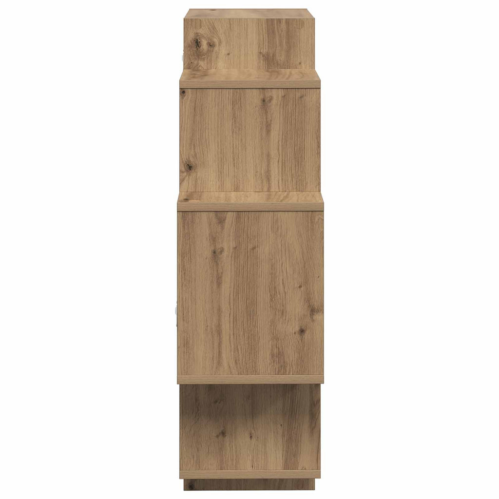Wandregal Artisan-Eiche 90 x 25 x 90 cm Holzwerkstoff