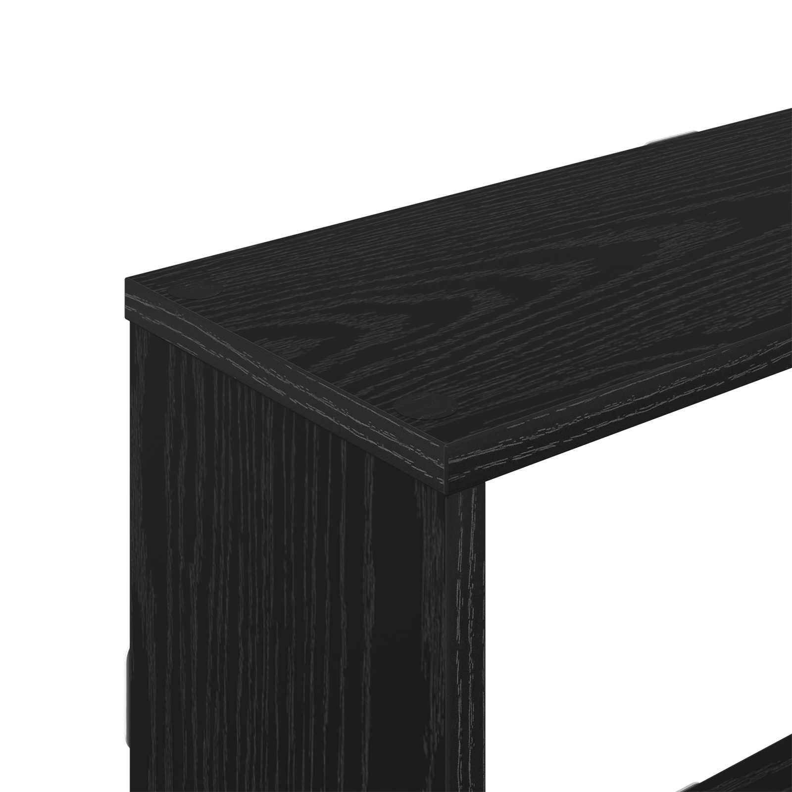 Wandregal Schwarze Eiche 122 x 18 x 60 cm Holzwerkstoff