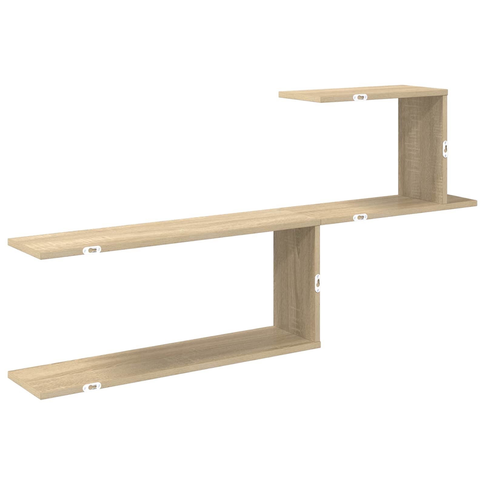 Wandregal Sonoma-Eiche 122 x 18 x 60 cm Holzwerkstoff