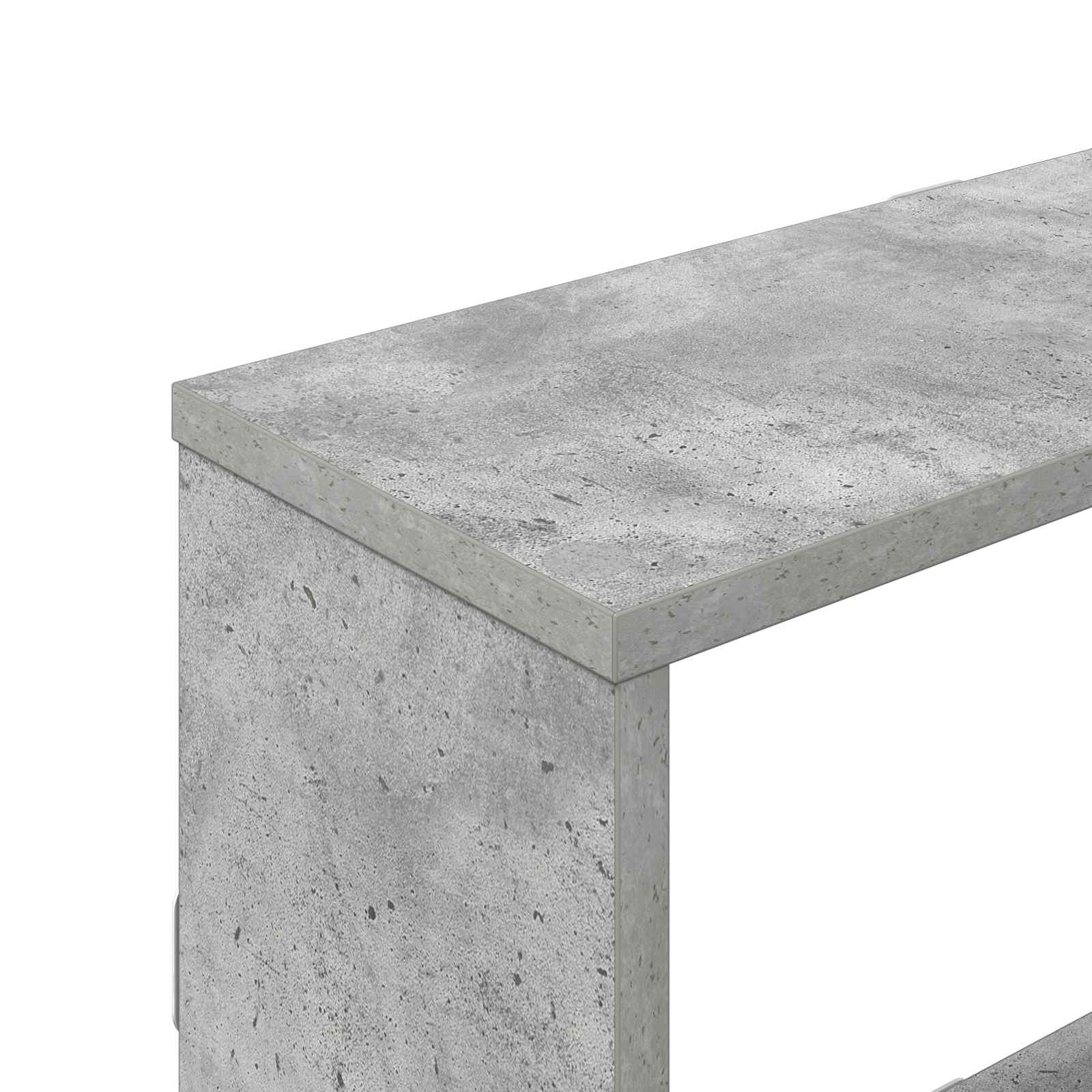 Wandregal Betongrau 122 x 18 x 60 cm Holzwerkstoff