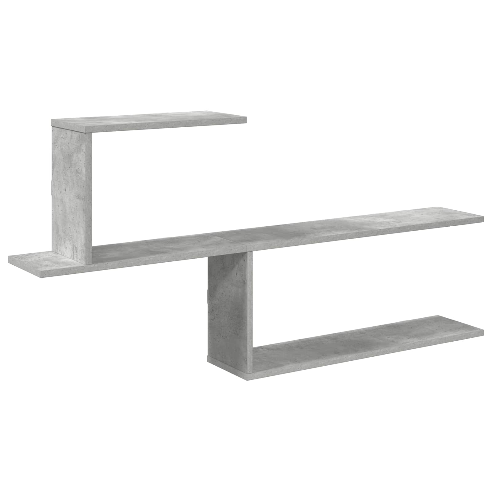 Wandregal Betongrau 122 x 18 x 60 cm Holzwerkstoff