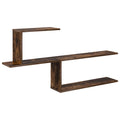 Wandregal Raucheiche 122 x 18 x 60 cm Holzwerkstoff