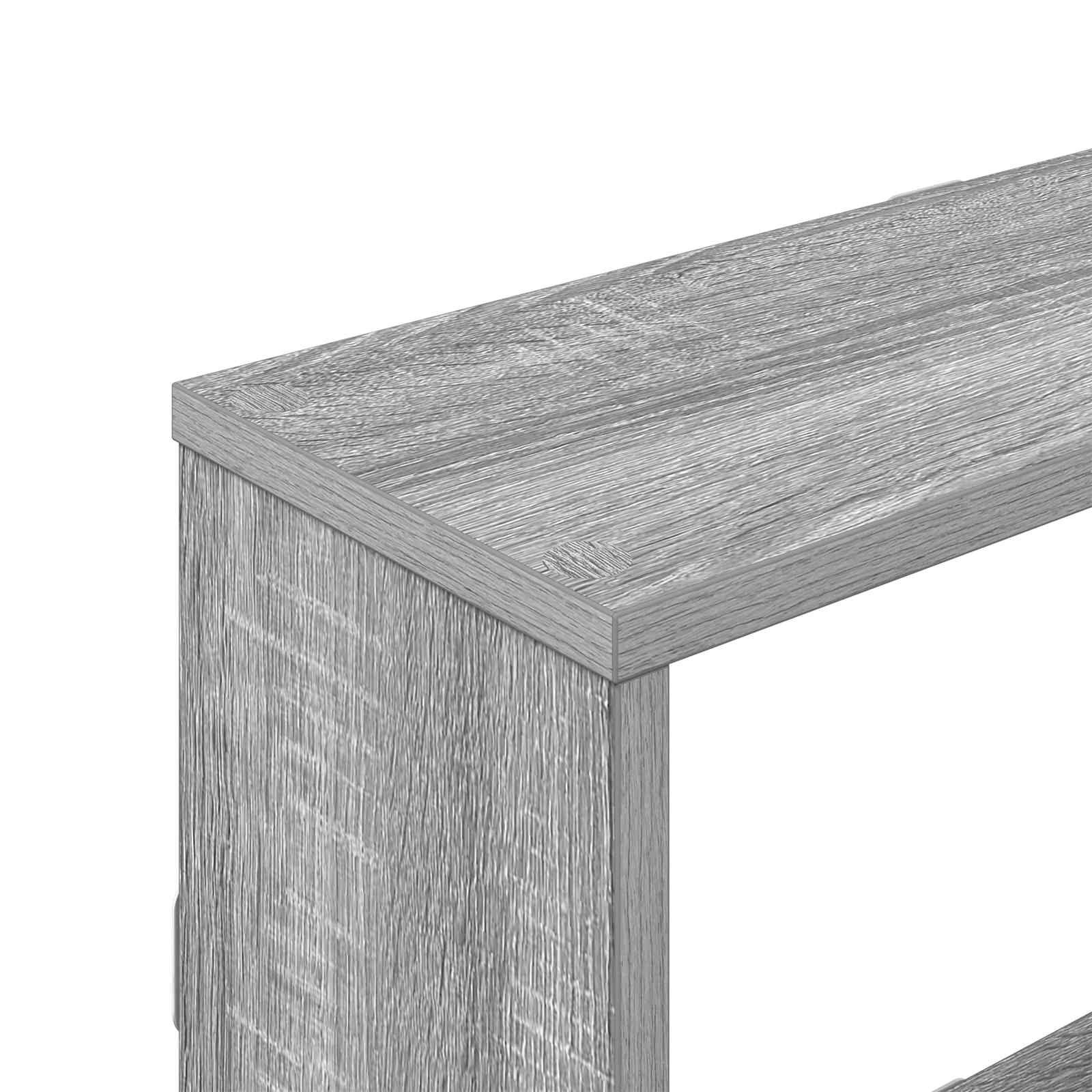 Wandregal Sonoma-Grau 122 x 18 x 60 cm Holzwerkstoff
