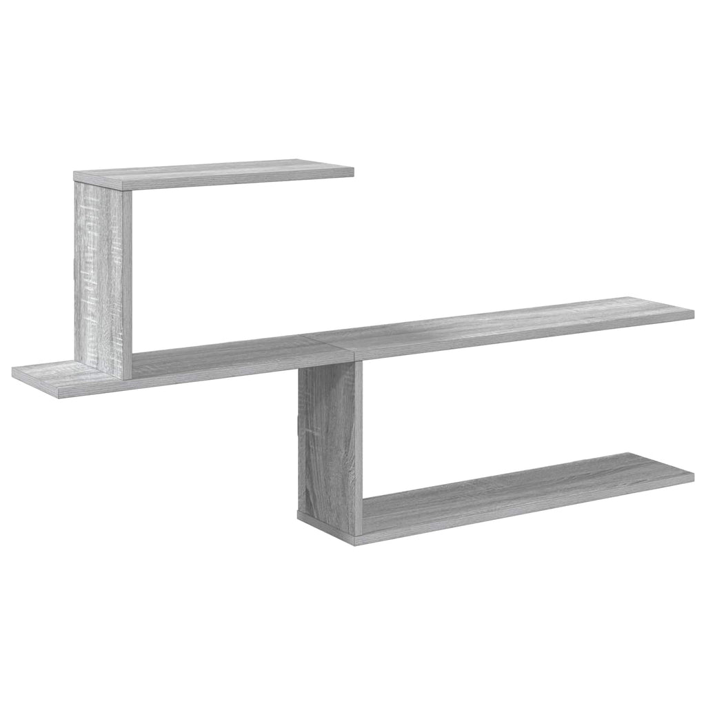 Wandregal Sonoma-Grau 122 x 18 x 60 cm Holzwerkstoff