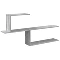 Wandregal Sonoma-Grau 122 x 18 x 60 cm Holzwerkstoff