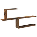 Wandregal Altholz 122 x 18 x 60 cm Holzwerkstoff