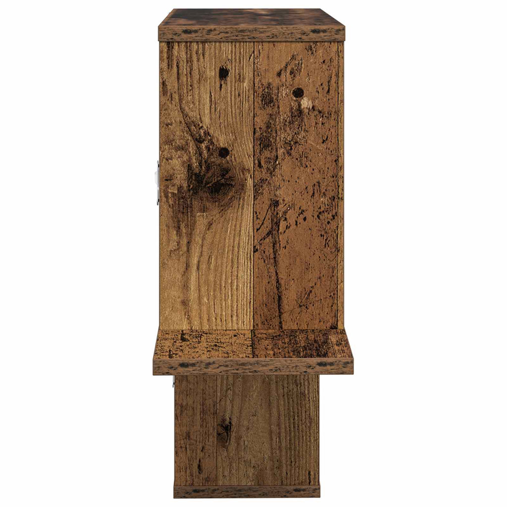 Wandregal Altholz 122 x 18 x 60 cm Holzwerkstoff