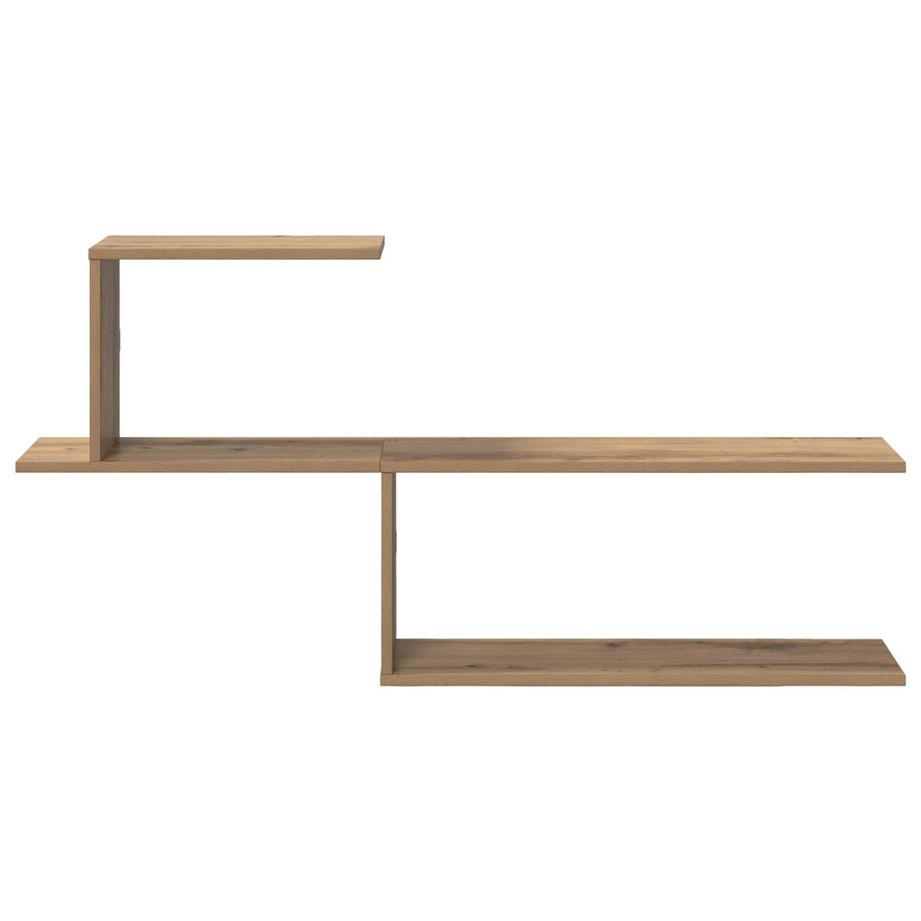 Wandregal Artisan-Eiche 122 x 18 x 60 cm Holzwerkstoff