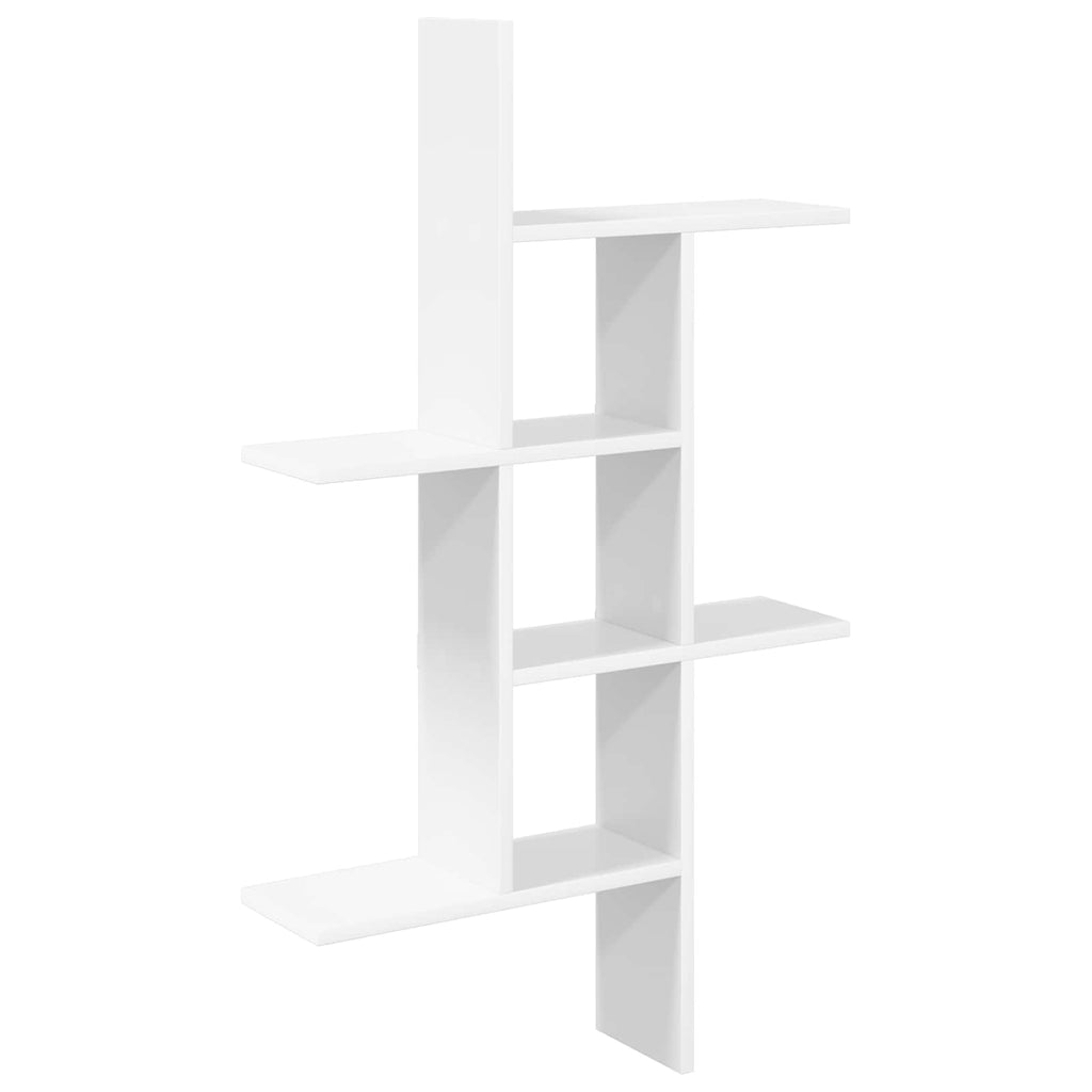 Wandregal Weiß 61 x 15 x 102 cm Holzwerkstoff
