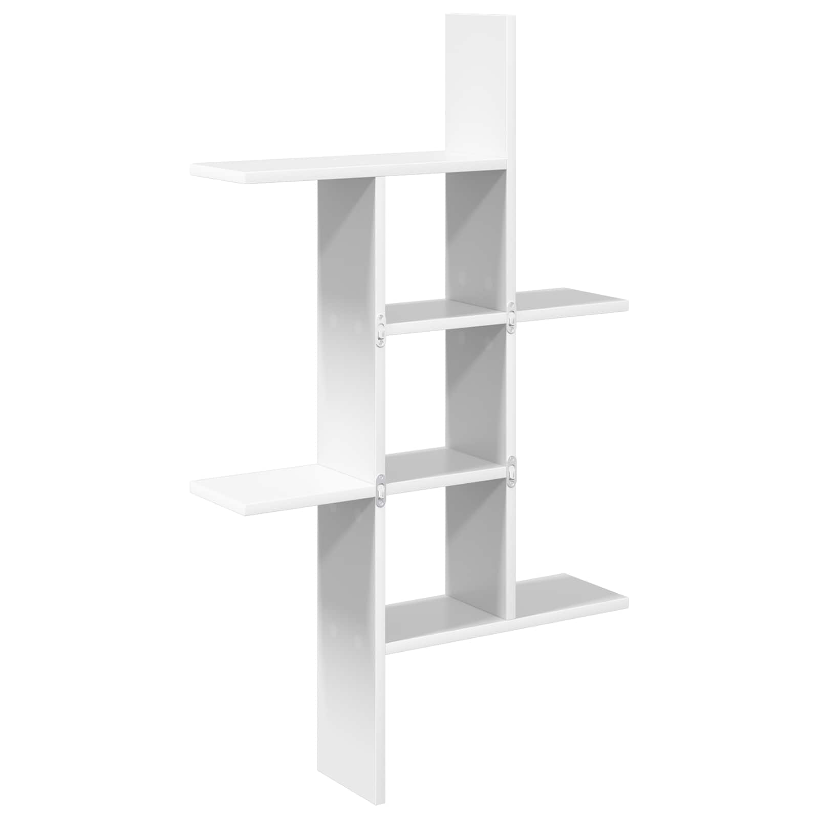 Wandregal Weiß 61 x 15 x 102 cm Holzwerkstoff