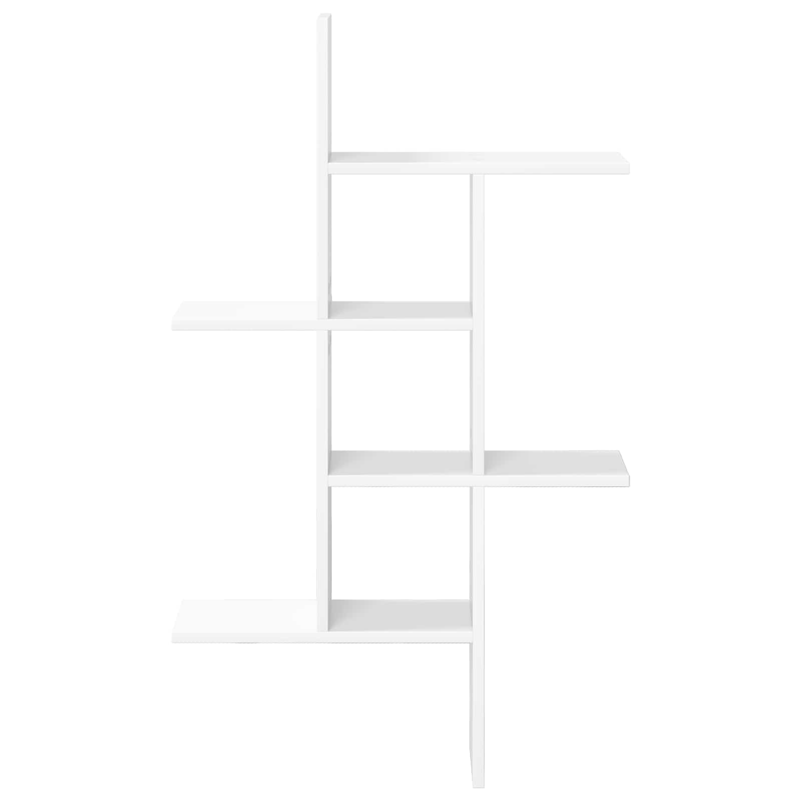 Wandregal Weiß 61 x 15 x 102 cm Holzwerkstoff