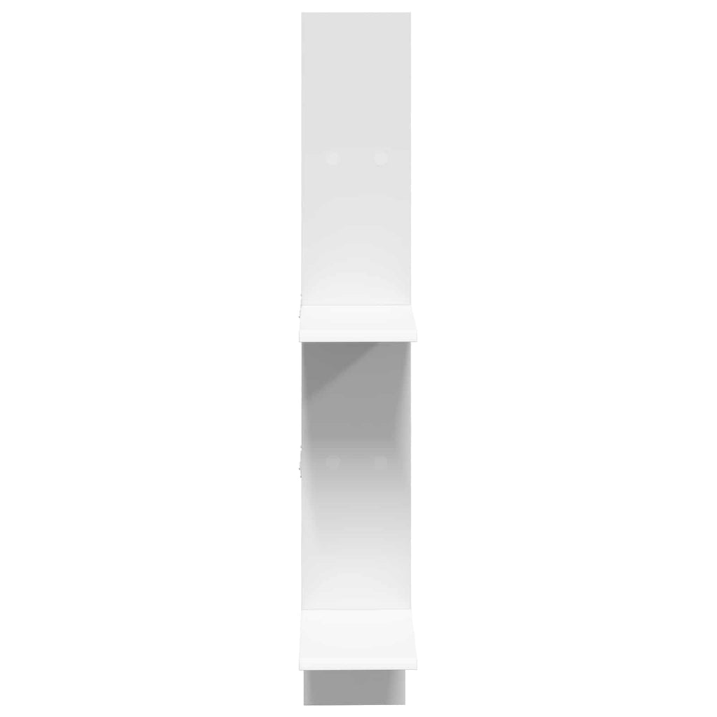 Wandregal Weiß 61 x 15 x 102 cm Holzwerkstoff