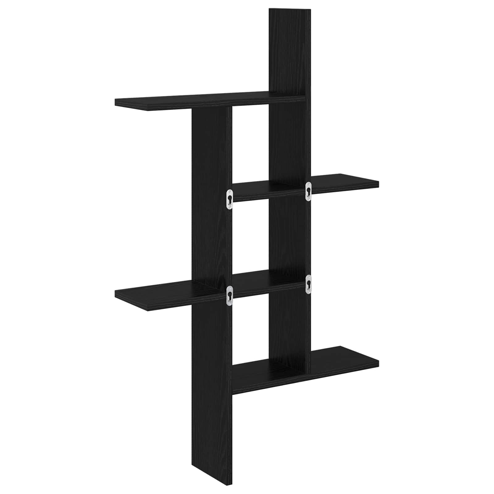Wandregal Schwarze Eiche 61 x 15 x 102 cm Holzwerkstoff