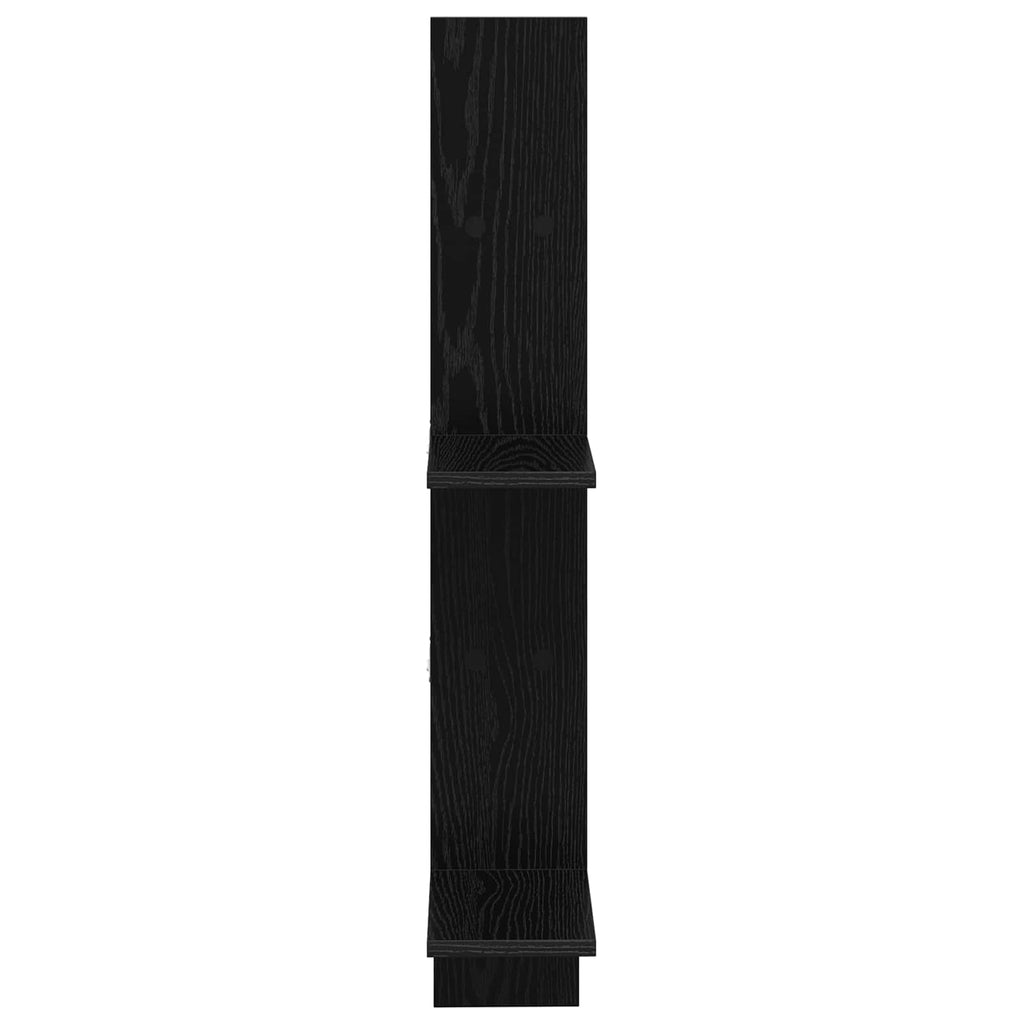 Wandregal Schwarze Eiche 61 x 15 x 102 cm Holzwerkstoff