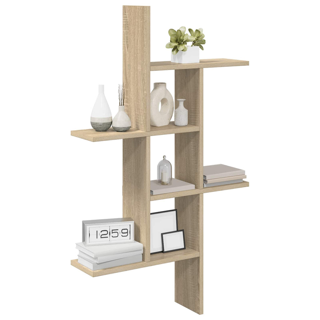Wandregal Sonoma-Eiche 61 x 15 x 102 cm Holzwerkstoff
