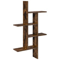 Wandregal Raucheiche 61 x 15 x 102 cm Holzwerkstoff