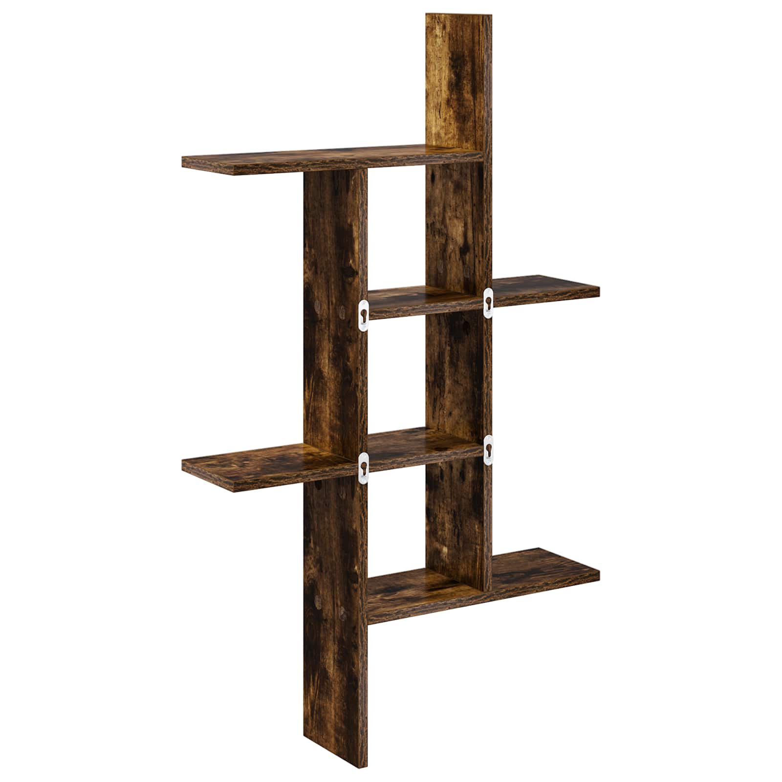 Wandregal Raucheiche 61 x 15 x 102 cm Holzwerkstoff