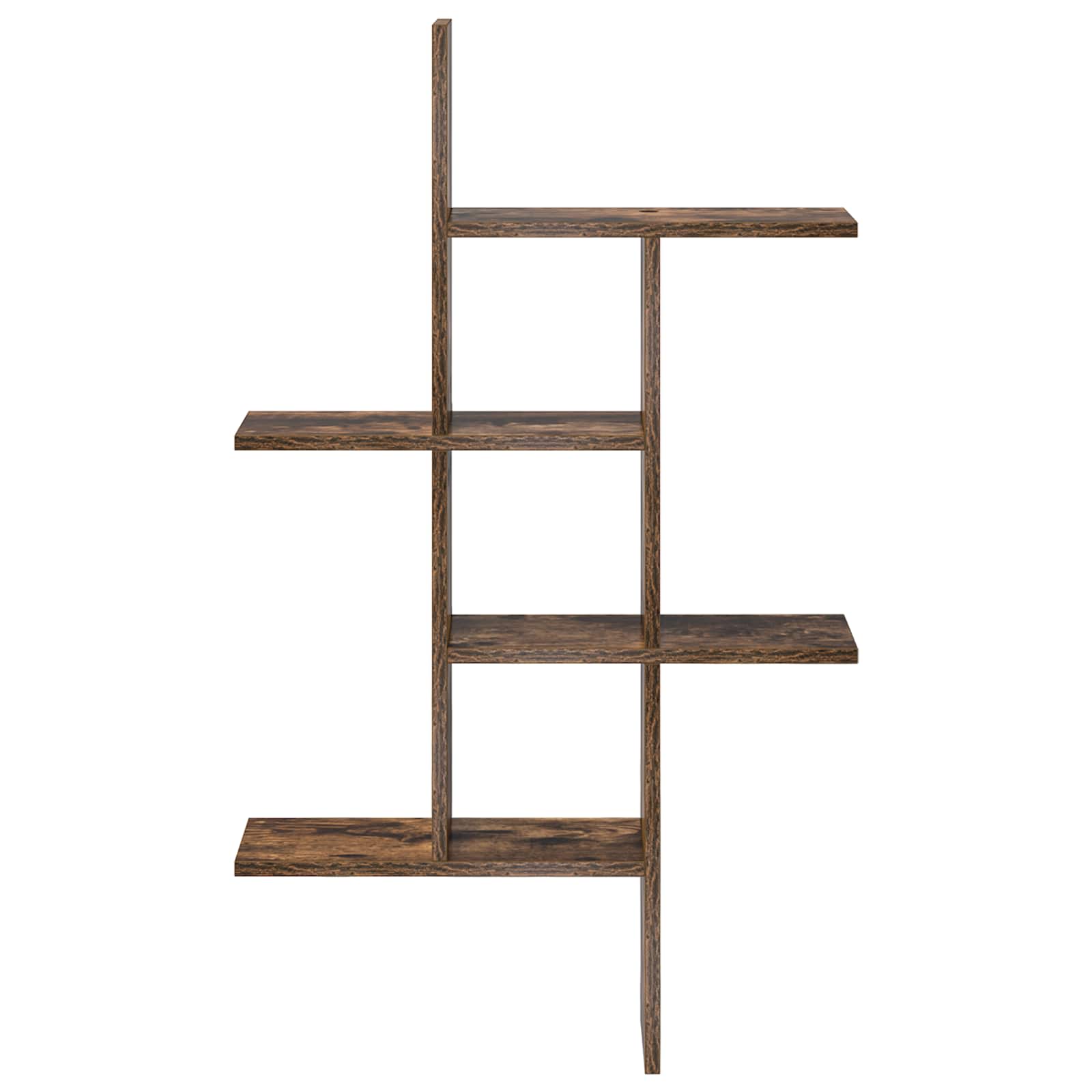 Wandregal Raucheiche 61 x 15 x 102 cm Holzwerkstoff