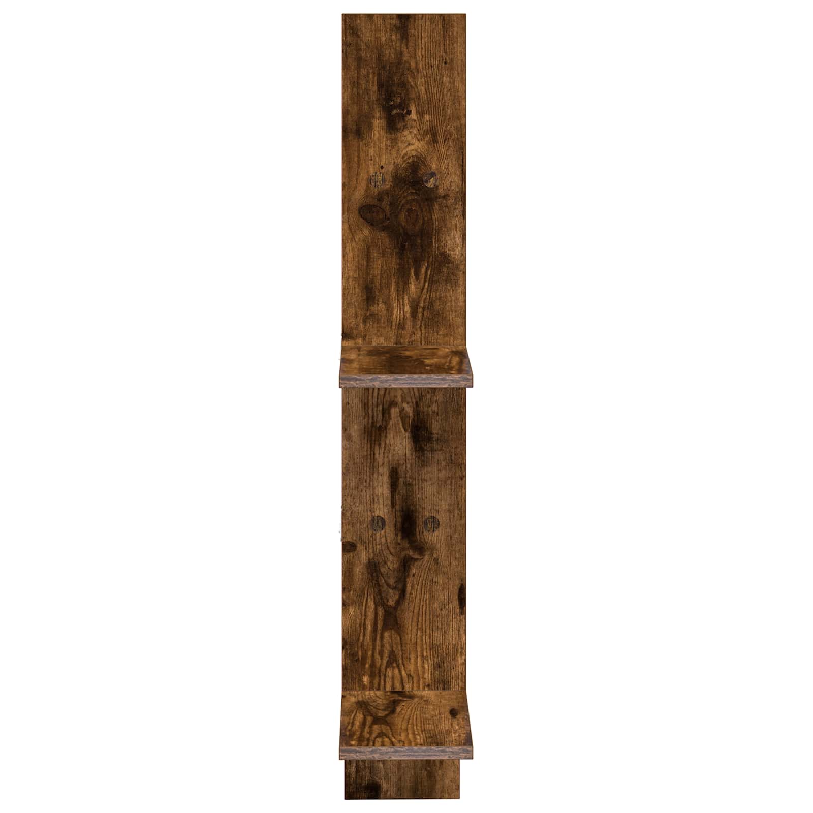 Wandregal Raucheiche 61 x 15 x 102 cm Holzwerkstoff