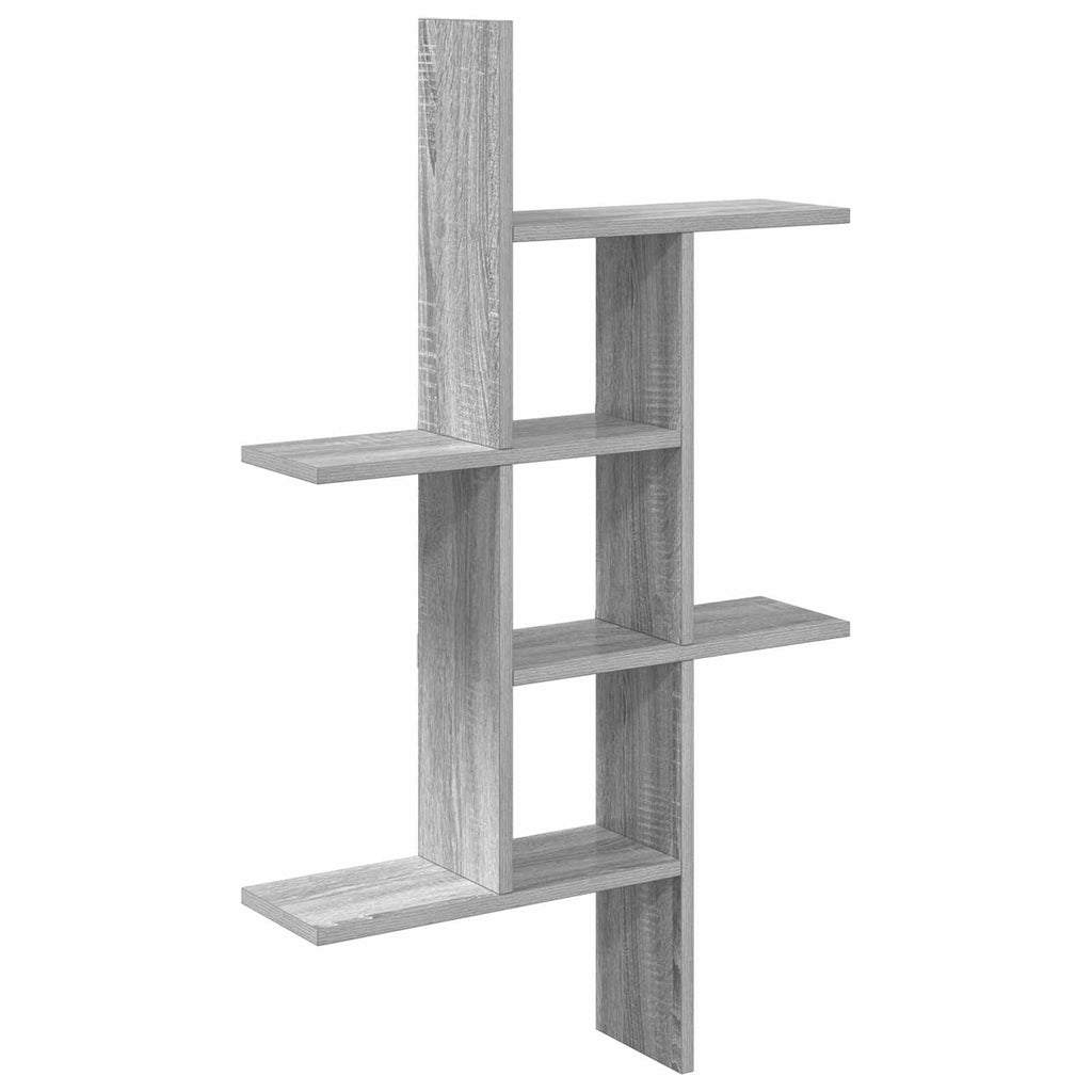 Wandregal Sonoma-Grau 61 x 15 x 102 cm Holzwerkstoff
