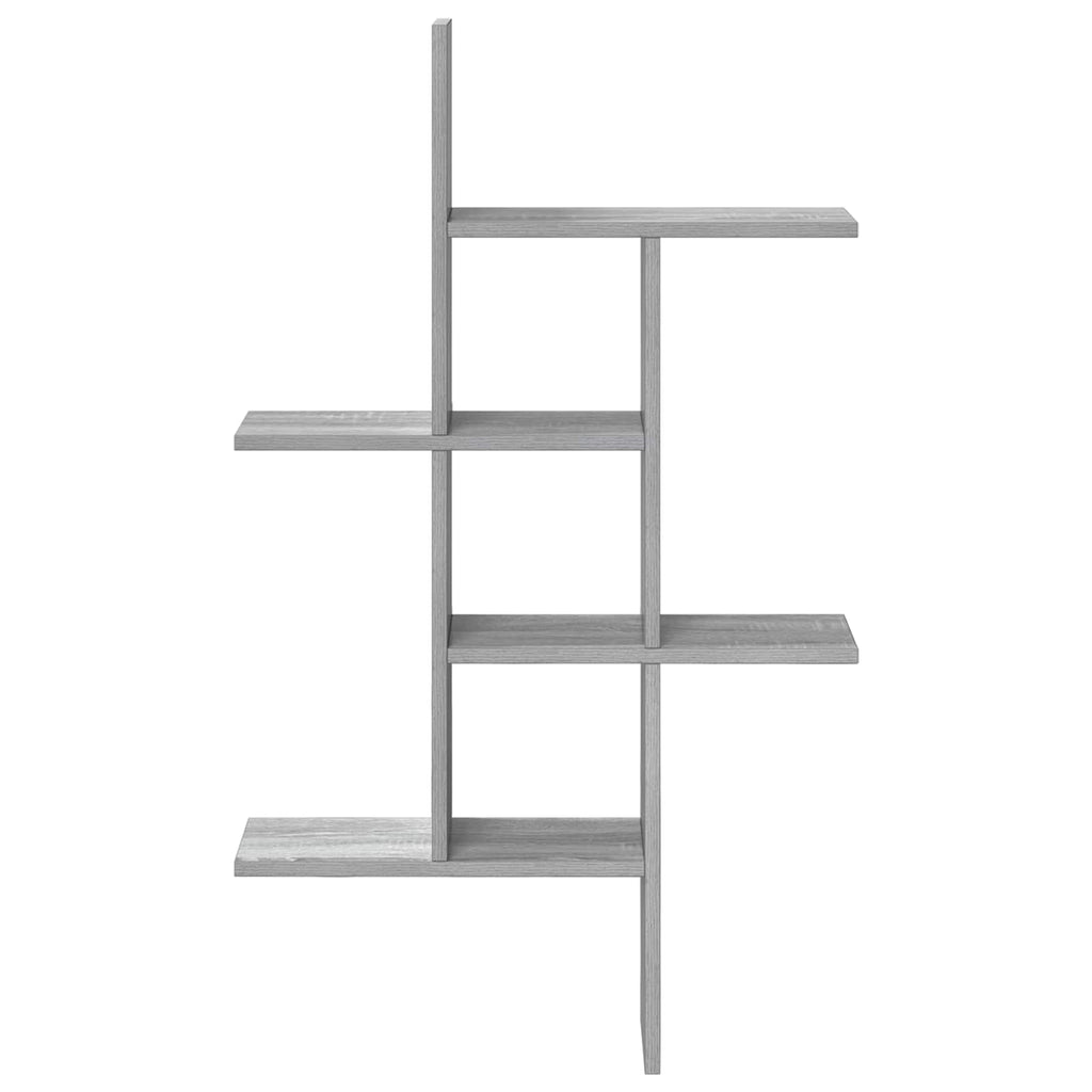 Wandregal Sonoma-Grau 61 x 15 x 102 cm Holzwerkstoff