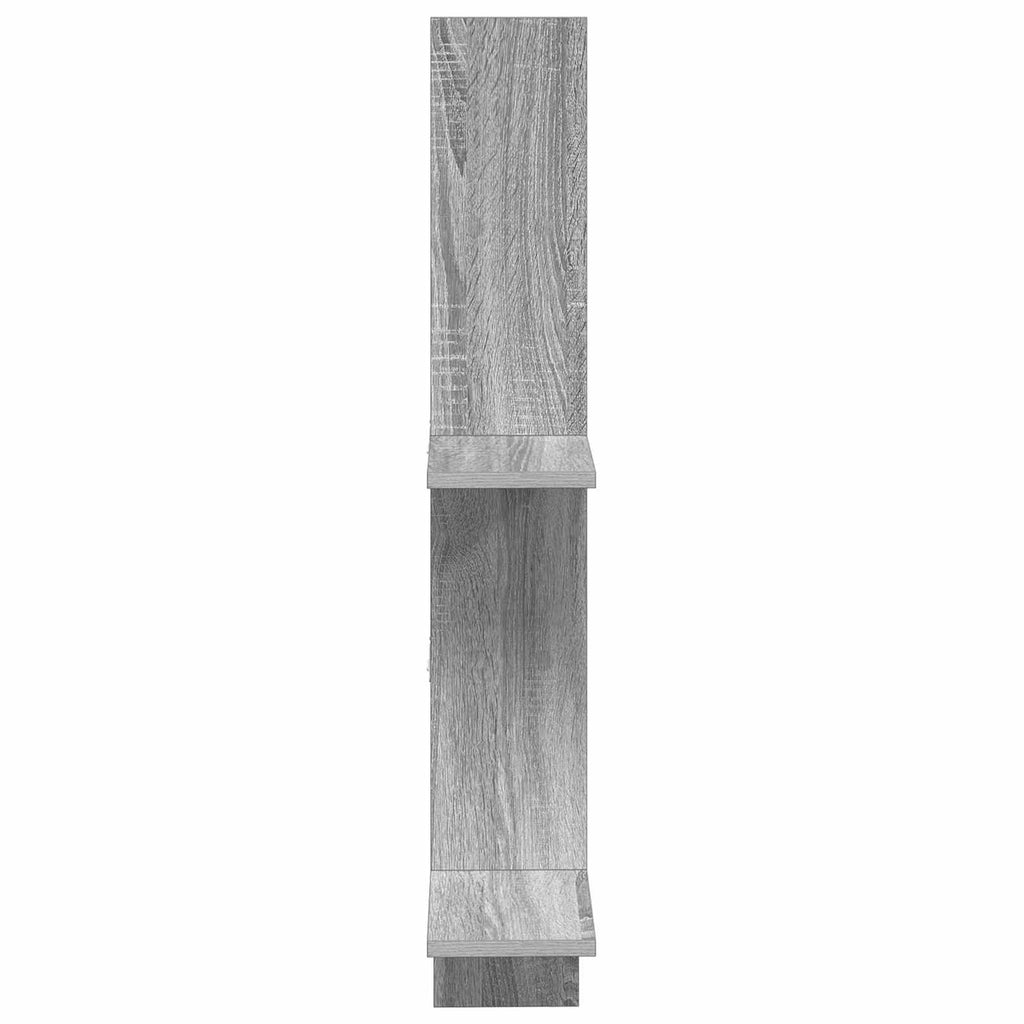 Wandregal Sonoma-Grau 61 x 15 x 102 cm Holzwerkstoff